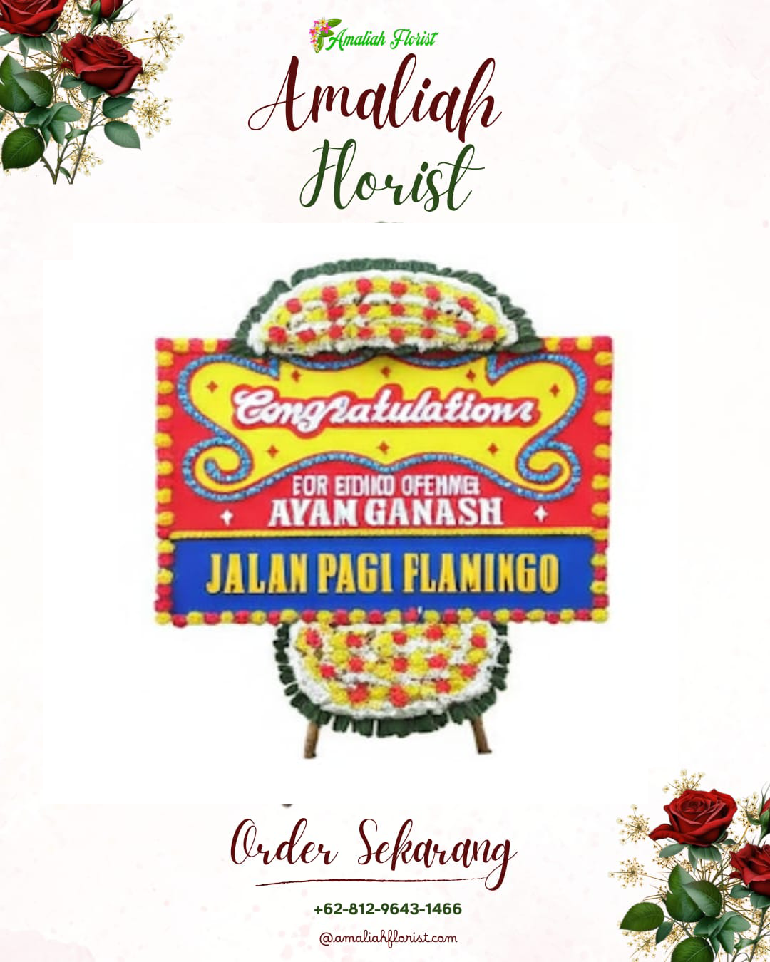 Sewa Papan Bunga Paal Dua